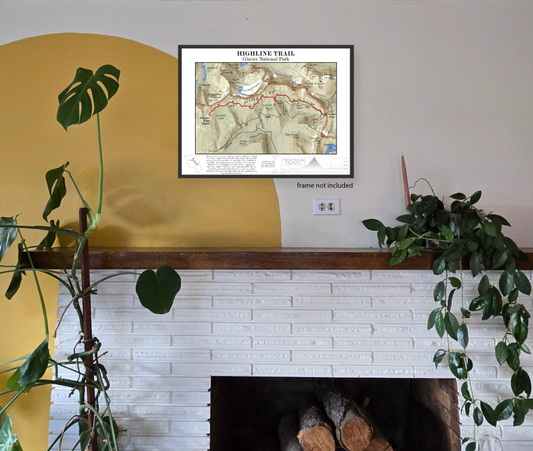 Glacier National Park Trails Series Digital Map- Dawson-Pitamakan Loop