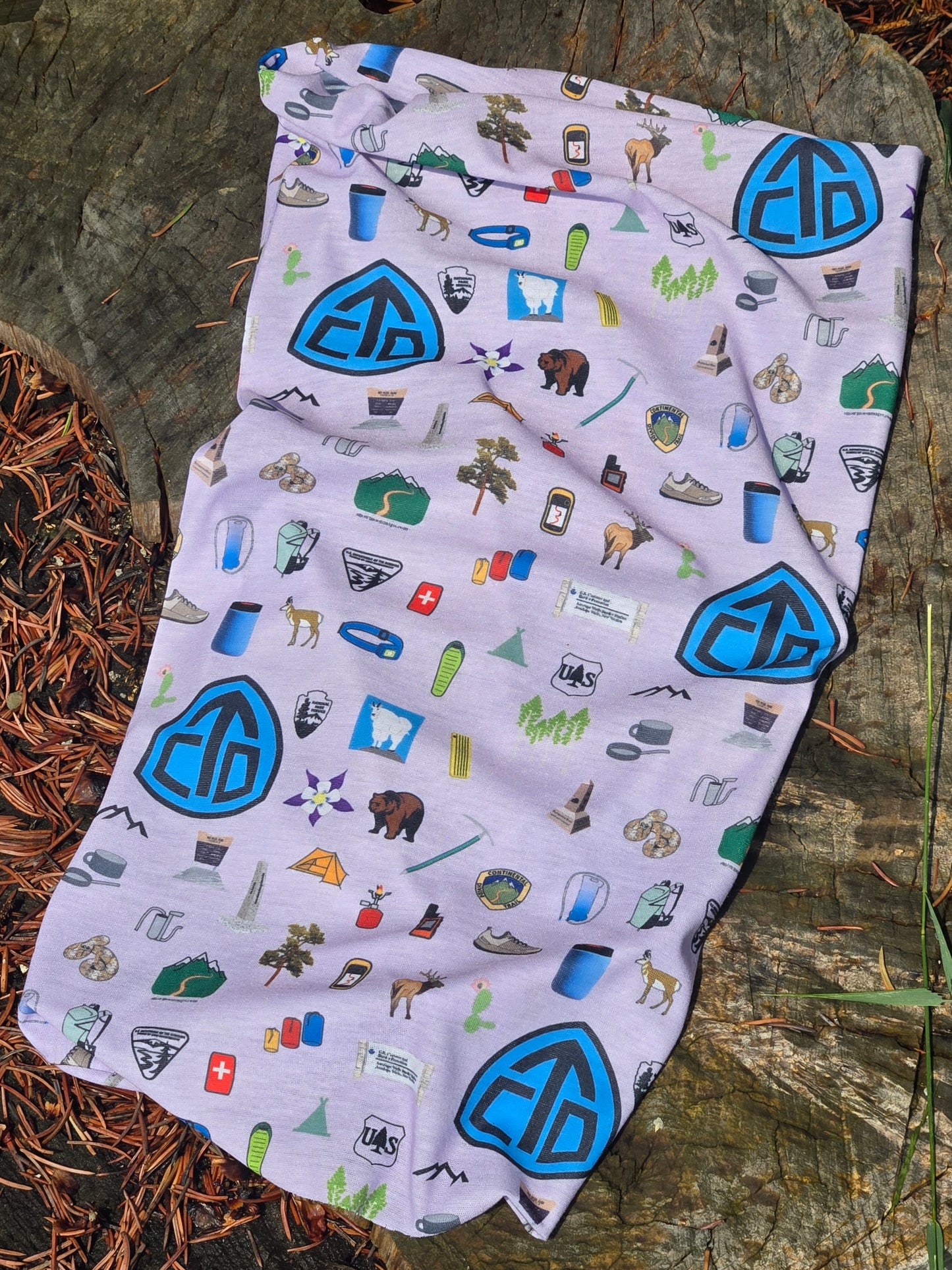 Continental Divide Trail Recycled Polyester Premium Neck Gaiter