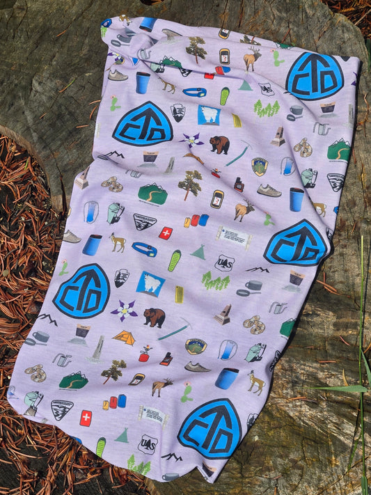 Continental Divide Trail Recycled Polyester Premium Neck Gaiter
