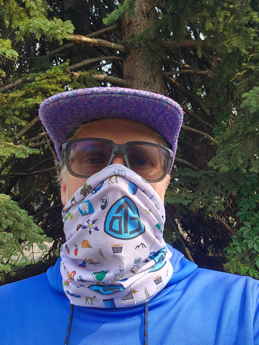 Continental Divide Trail Recycled Polyester Premium Neck Gaiter